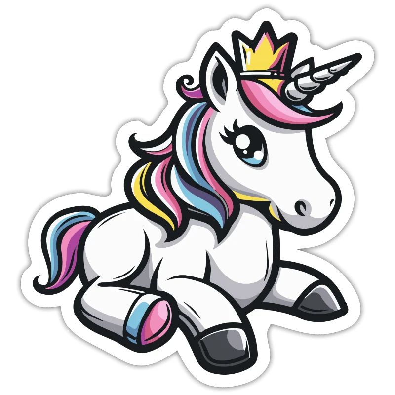 Einhorn Comic Krone