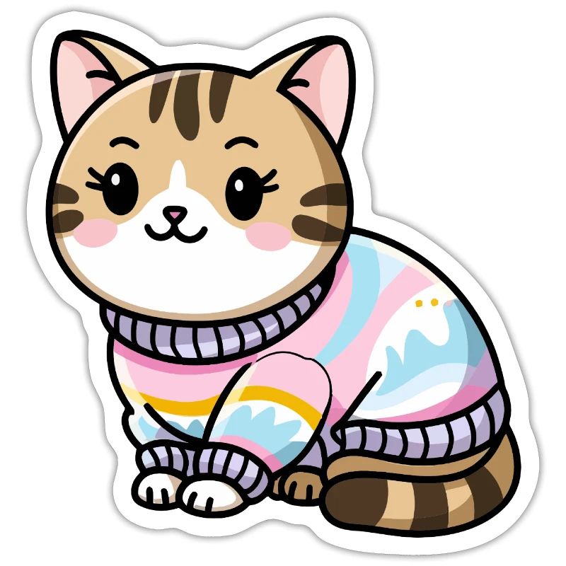 Kuscheliger Pullover Katze