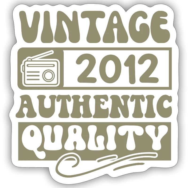 Authentic 2012 Millésime 2012 - Vintage 2012 Rétro