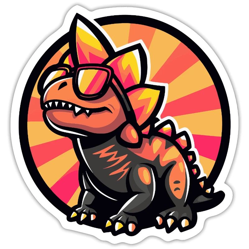 Dinosaur stegosaurus summer