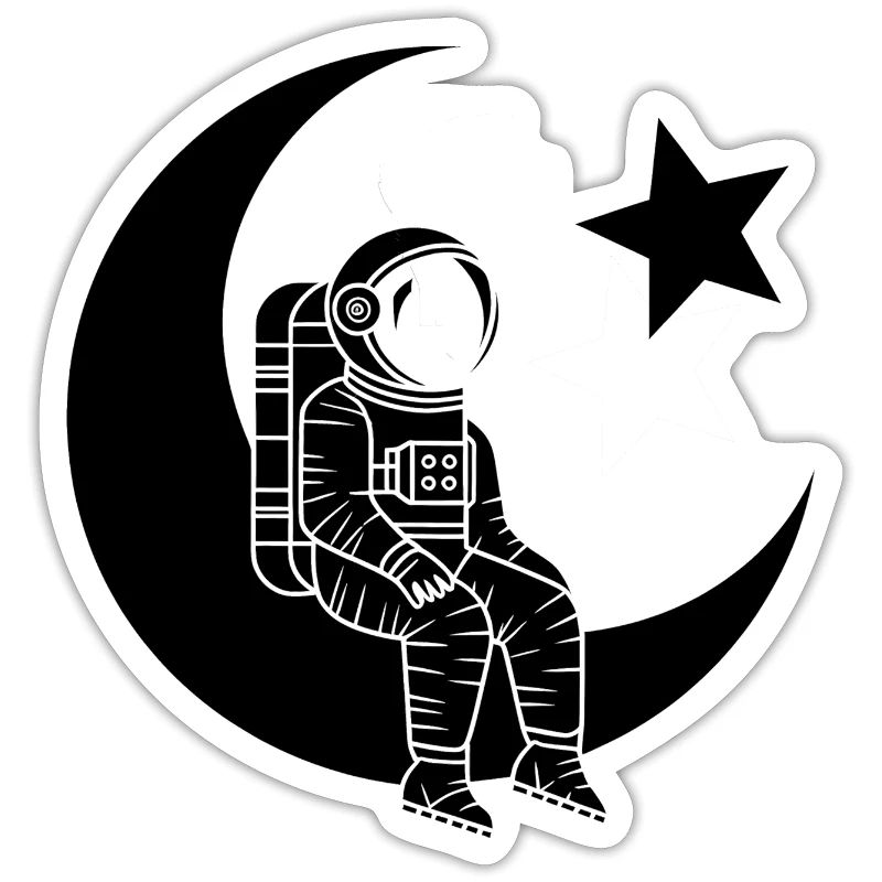 Mann des Mondes - Türkischer Astronaut Design