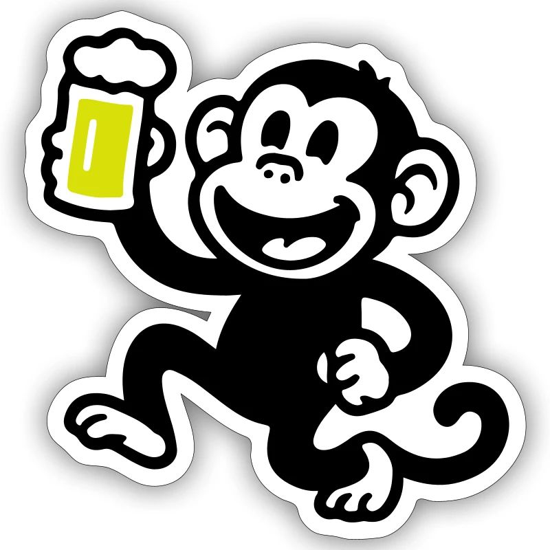 Bière de singe drôle