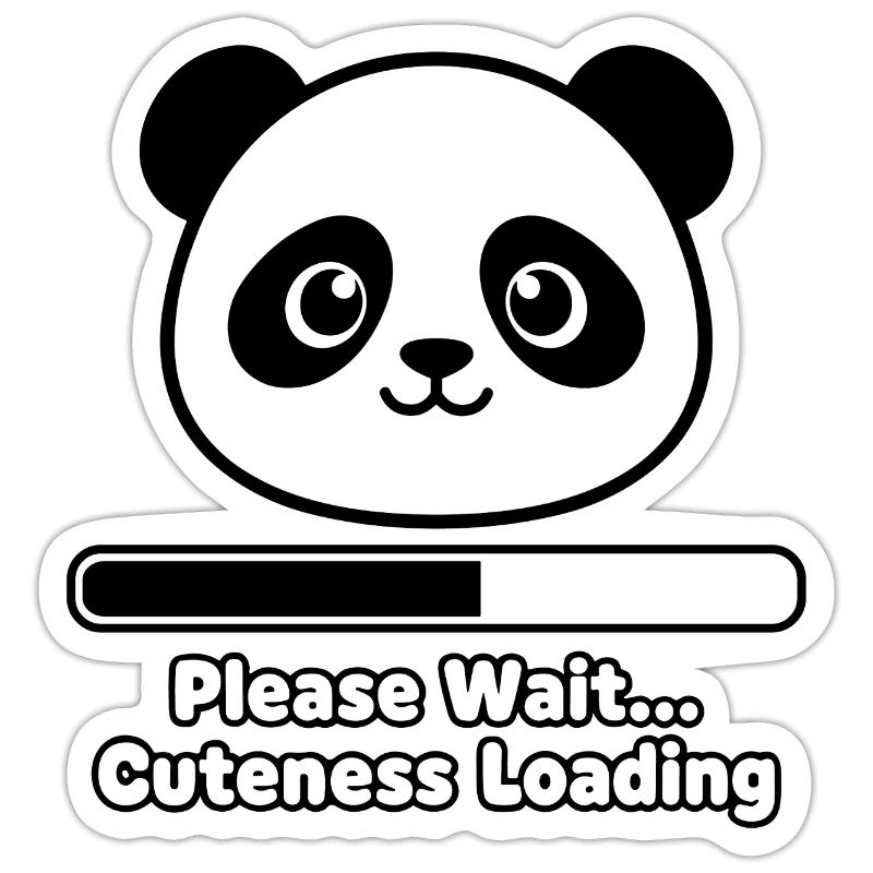 Panda Loading Screen Soft Toy