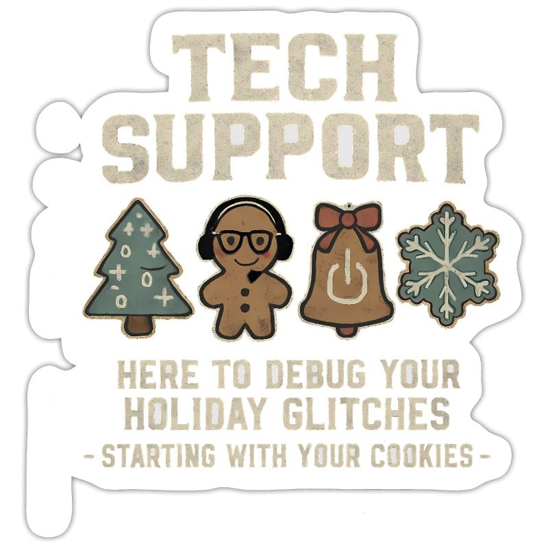 Tech Support Ugly Christmas Sweater Computer Scientist