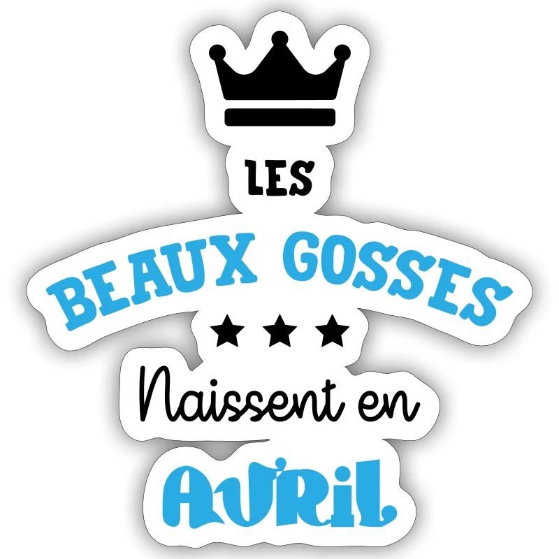 Cadeau naissance bébé garçon Avril Beaux Gosses
