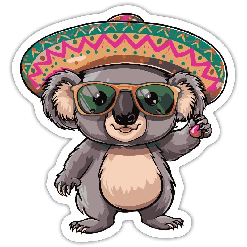 Koala Comic Sombrero drôle