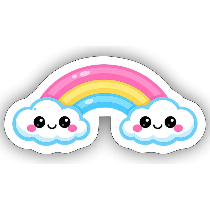 Cute Cloud Rainbow Duo