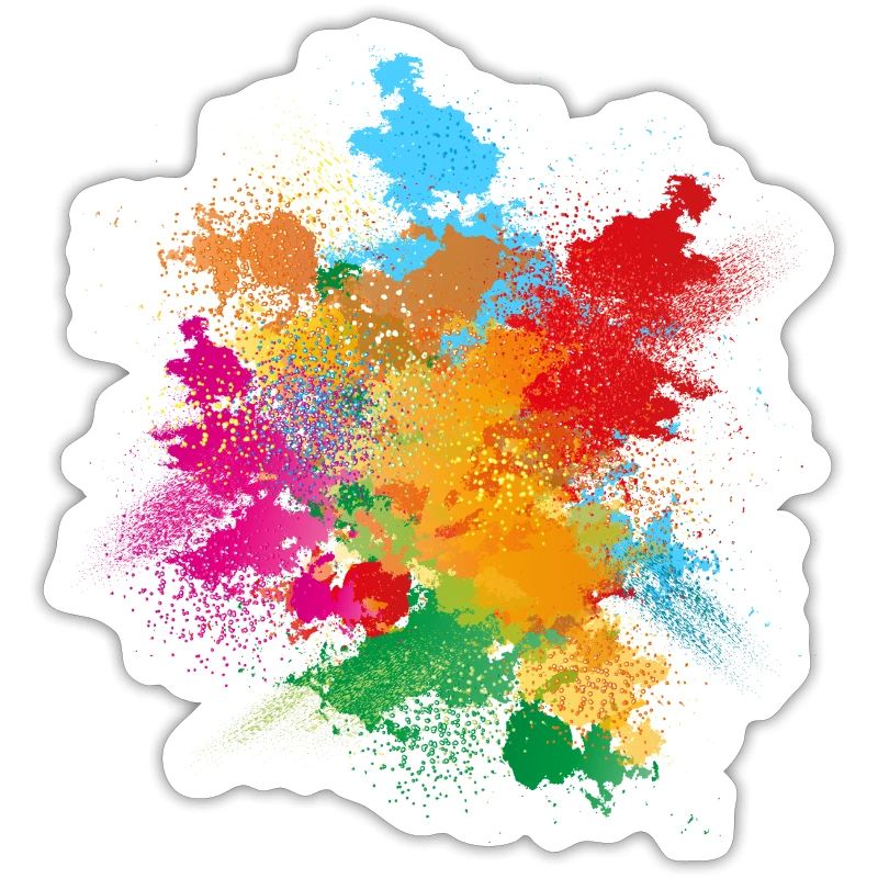 Explosion de poudre de couleur de poudre de couleur