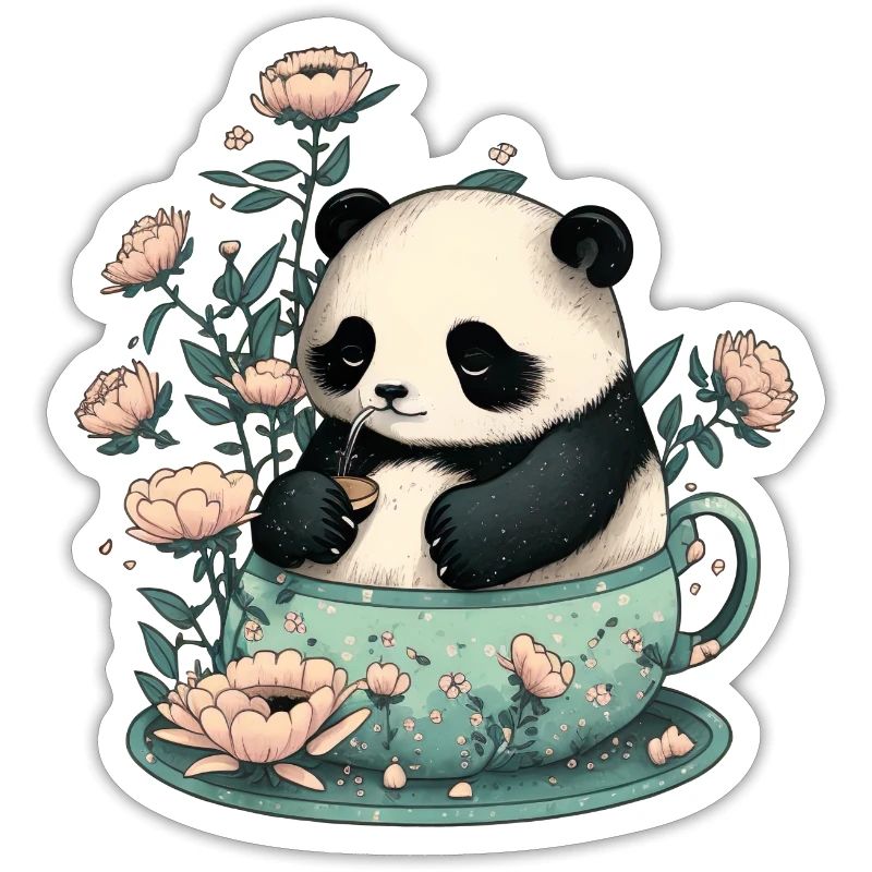 Cute Whimsical Panda