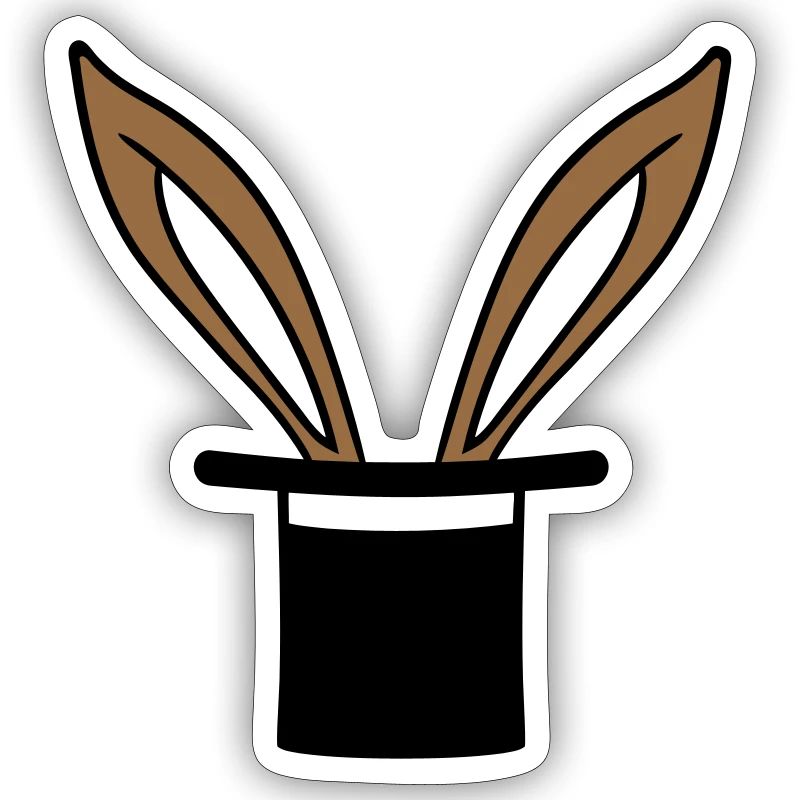 Bunny Top Hat Wizard Rabbit Wizard Trick