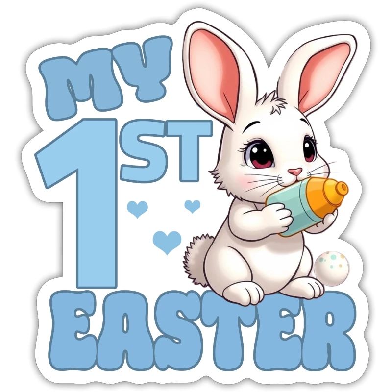 Easter Easter Bunny with Feeding Bottle - First Easter