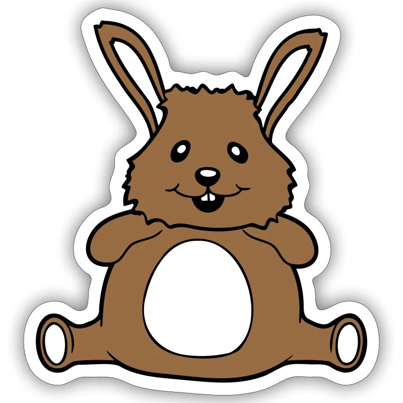 Bunny Paffuto Grasso Grasso Rotondo Sovrappeso Affamato