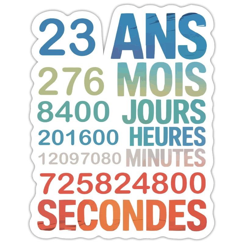 23 ans de vie – chaque seconde compte