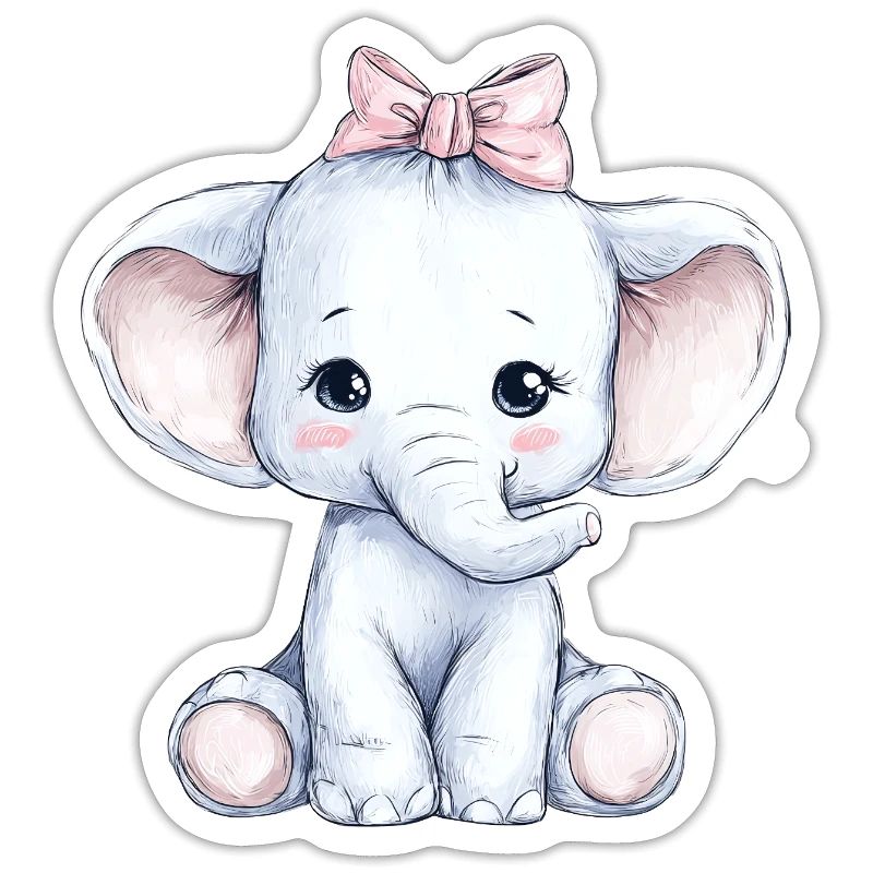 Mignon bébé éléphant