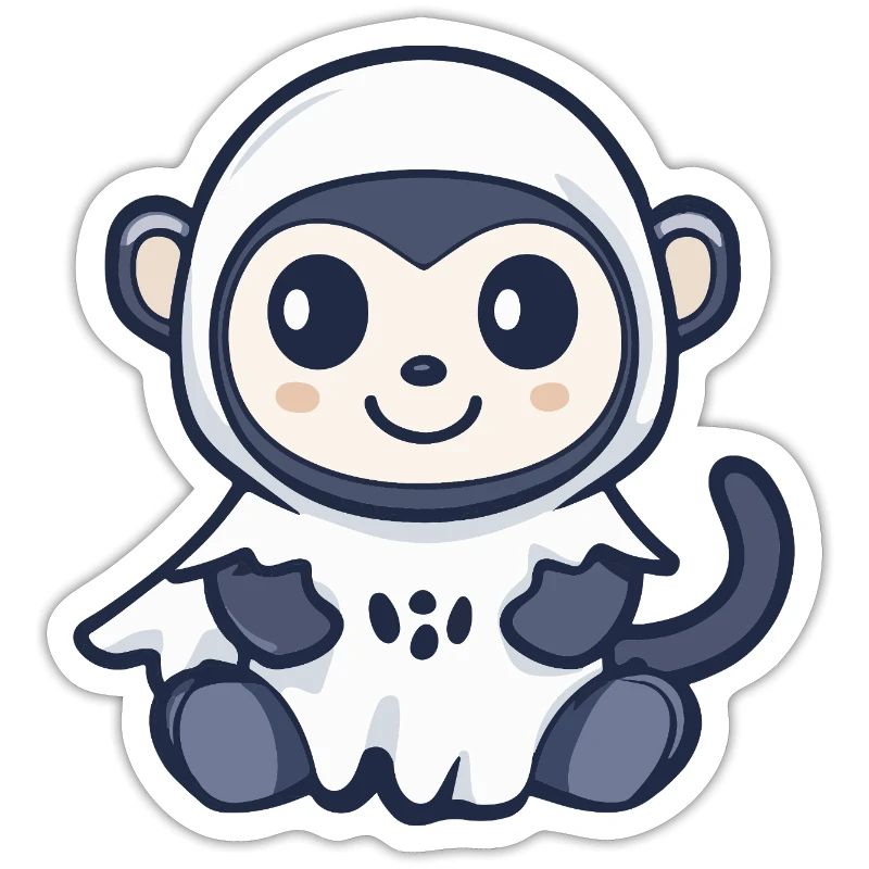 Monkey Halloween Ghost