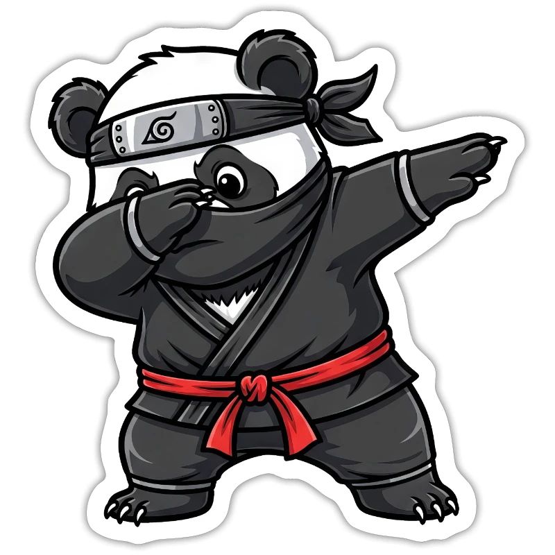 Ninja Panda Samurai Giappone Tradizione
