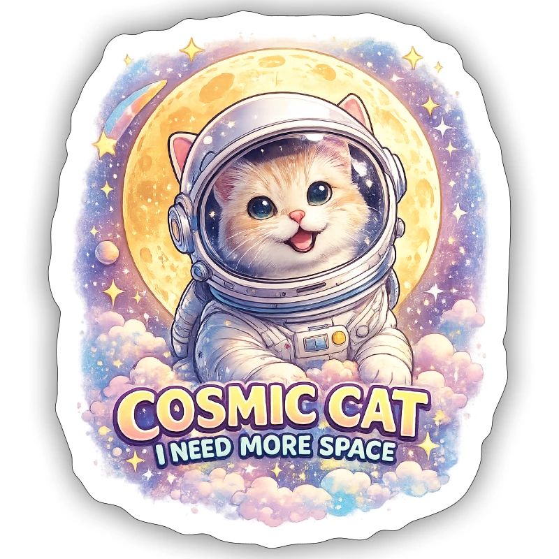 Cosmic Cat - Chat mignon dans l’espace