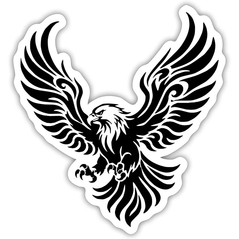 Aigle puissant aux ailes déployées