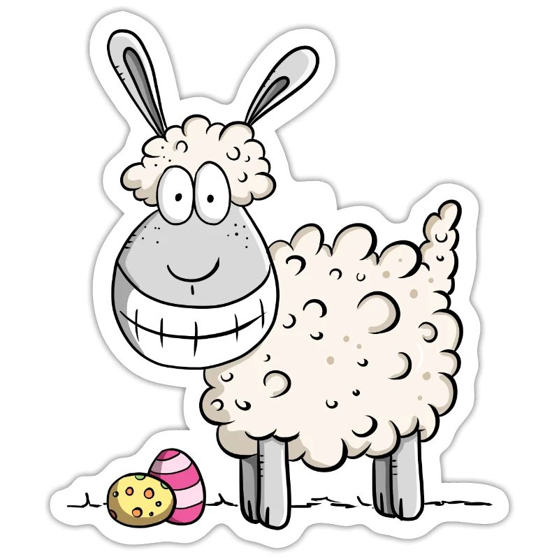 Happy Easter sheep I Easter gift Easter motive Fun