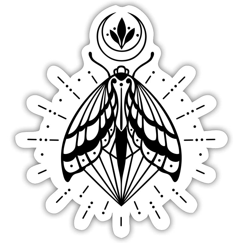 Moth moon crystal diamond firefly