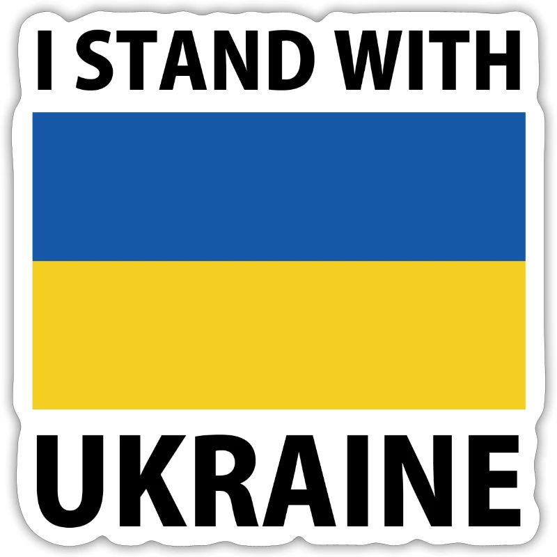 ABLE AVEC LA Déclaration du drapeau de l’UKRAINE