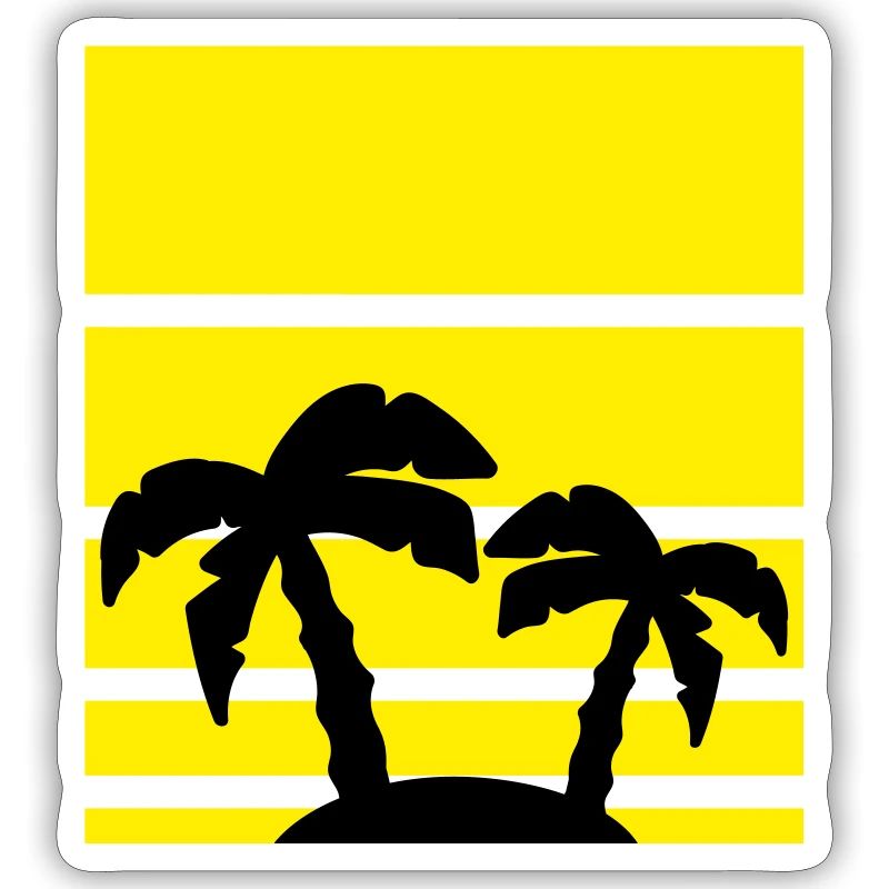 Palm Vacation Beach Pattern