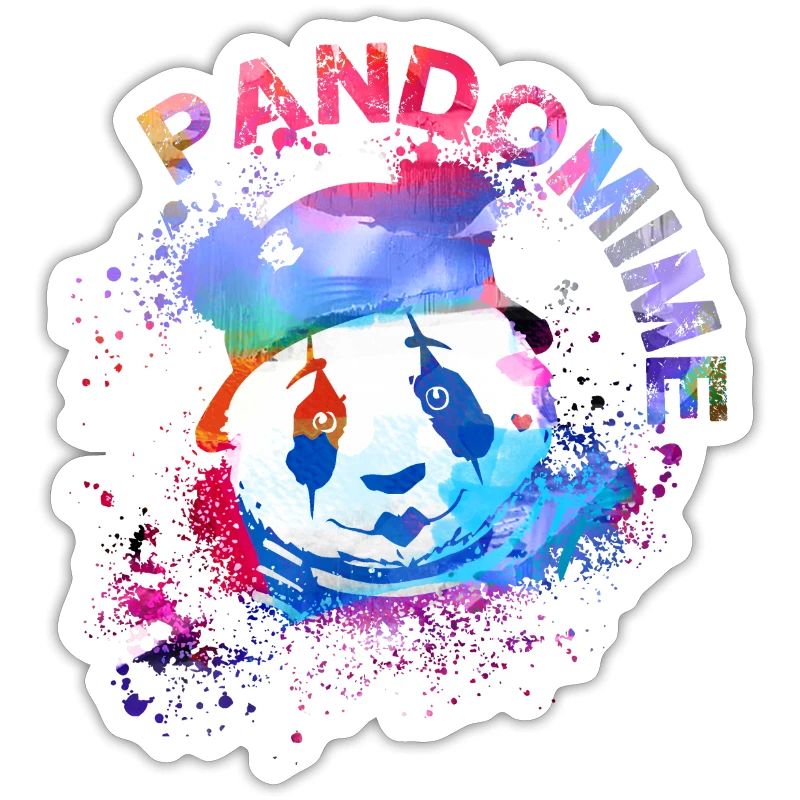 pandomime, panda, pantomime, graffiti