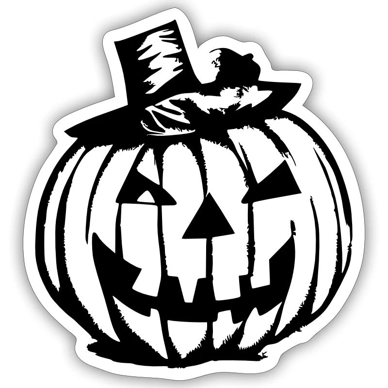 Halloween Spooky Pumpkin Lantern Vector