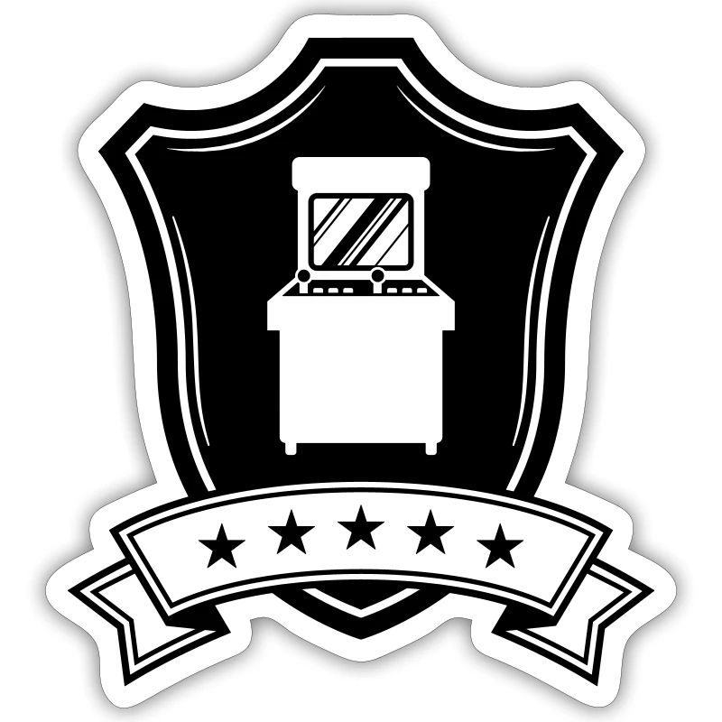 Arcade Retro Gamer Crest