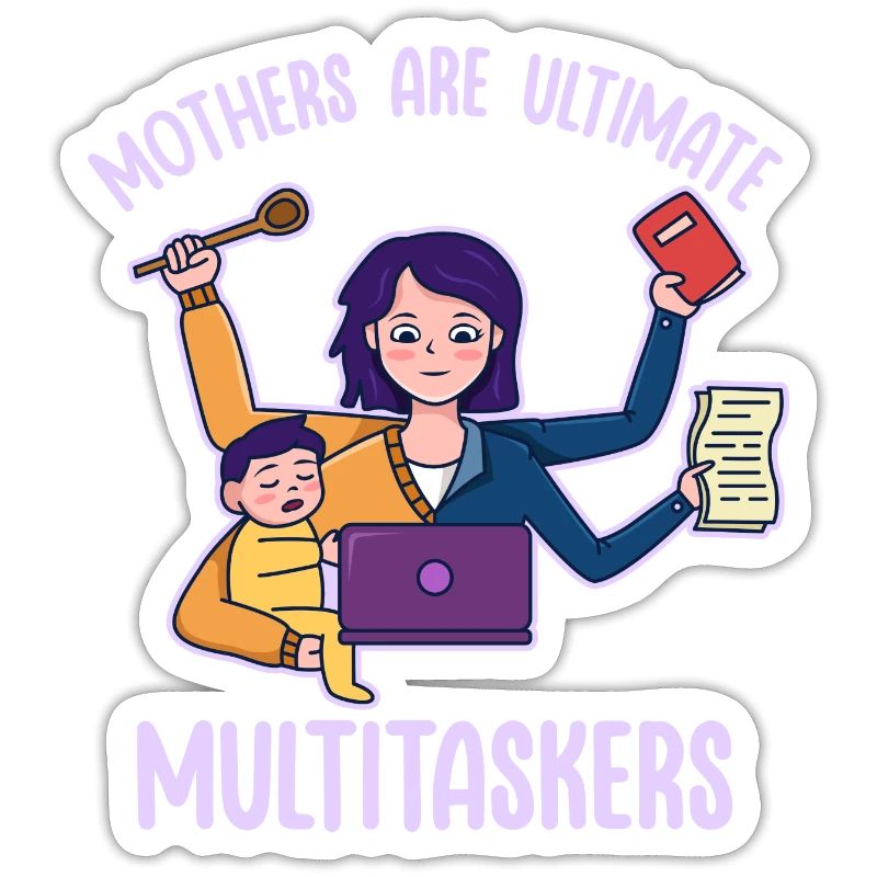 Muttertag Multitasking Arbeit Design