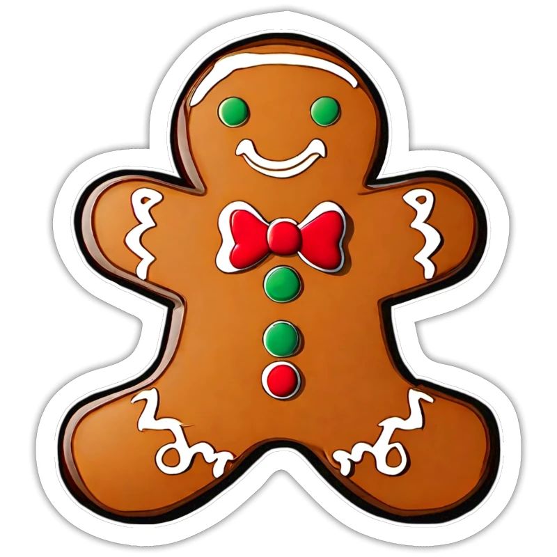 Cute gingerbread man