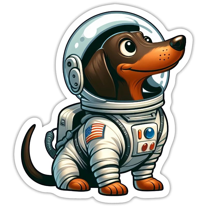 Teckel astronaute dans l’aventure spatiale