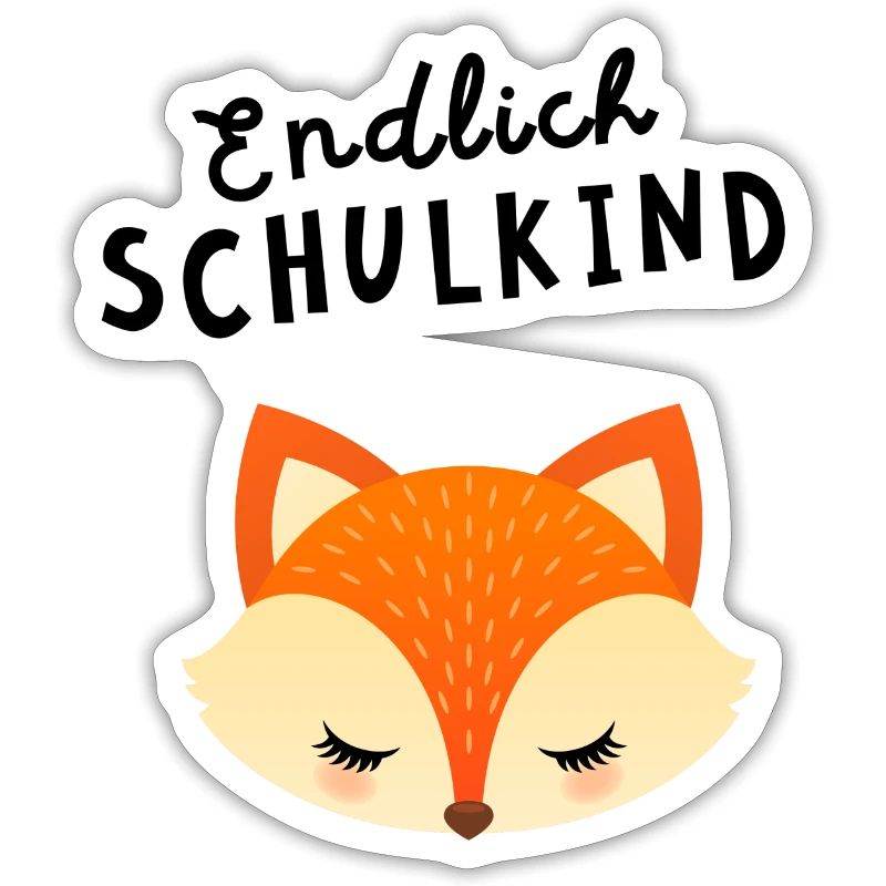 Endlich Schulkind Fuchs Schule Einschulung