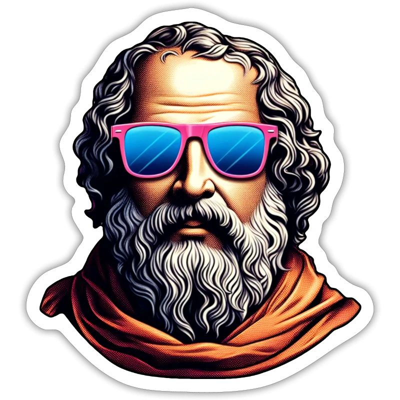 Retro Philosopher Bust