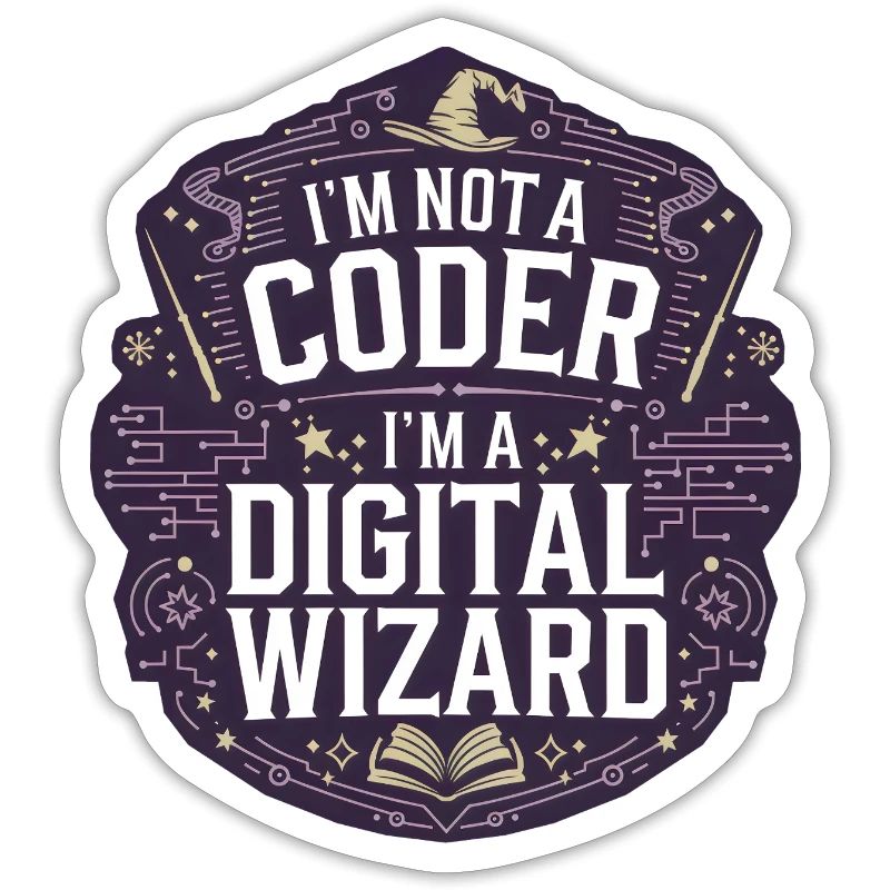 I'm Not a Coder I'm a Digital Wizard Programmierer