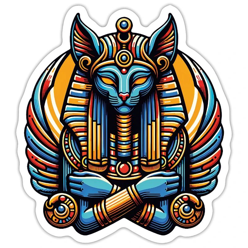 Chat dans le style du pharaon égyptien