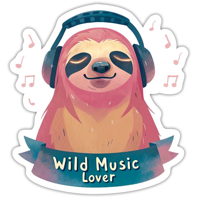 Faultier Musikliebhaber