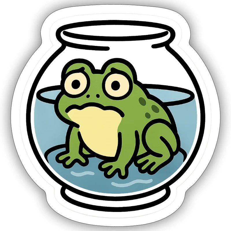 Frosch in der Schüssel
