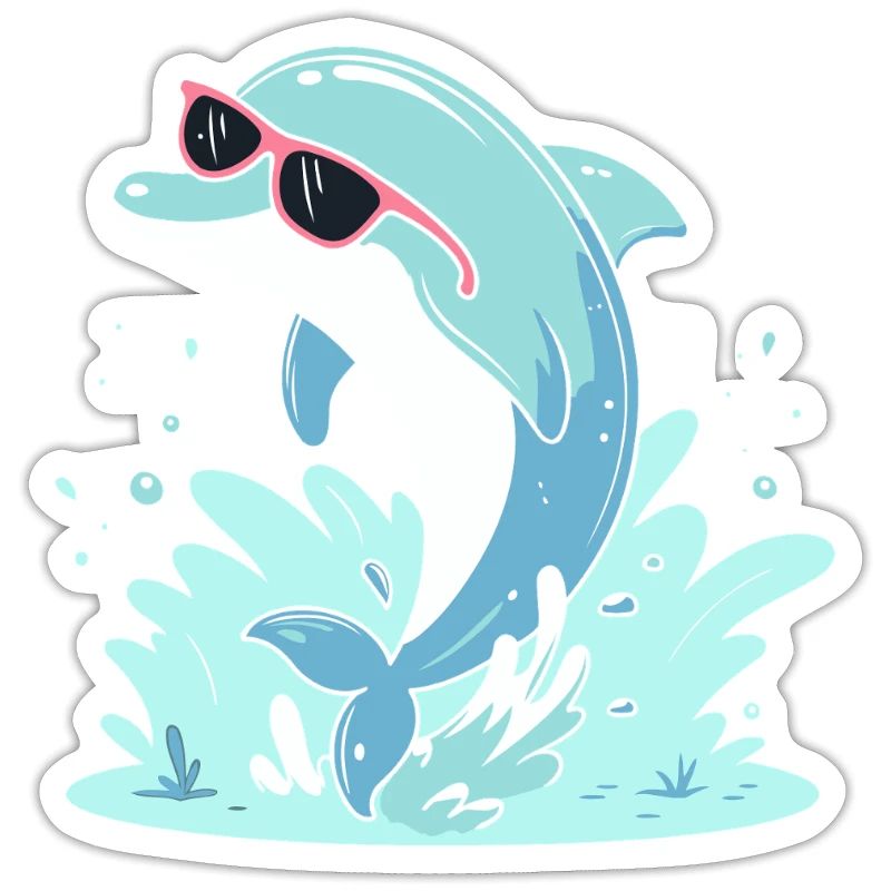 Dolphin Summer Pink Glasses
