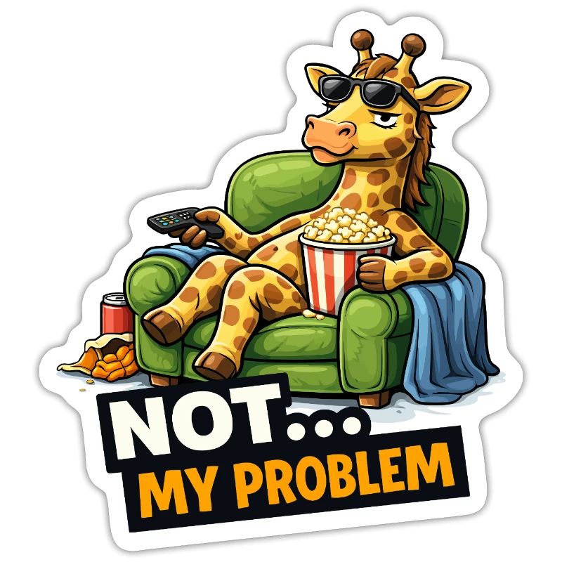 Not My Problem Giraffe Canapé Meme
