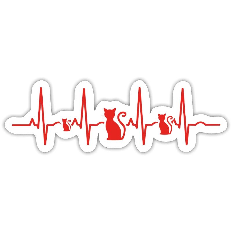 Herzschlag herz ekg evolution human katze geschenk