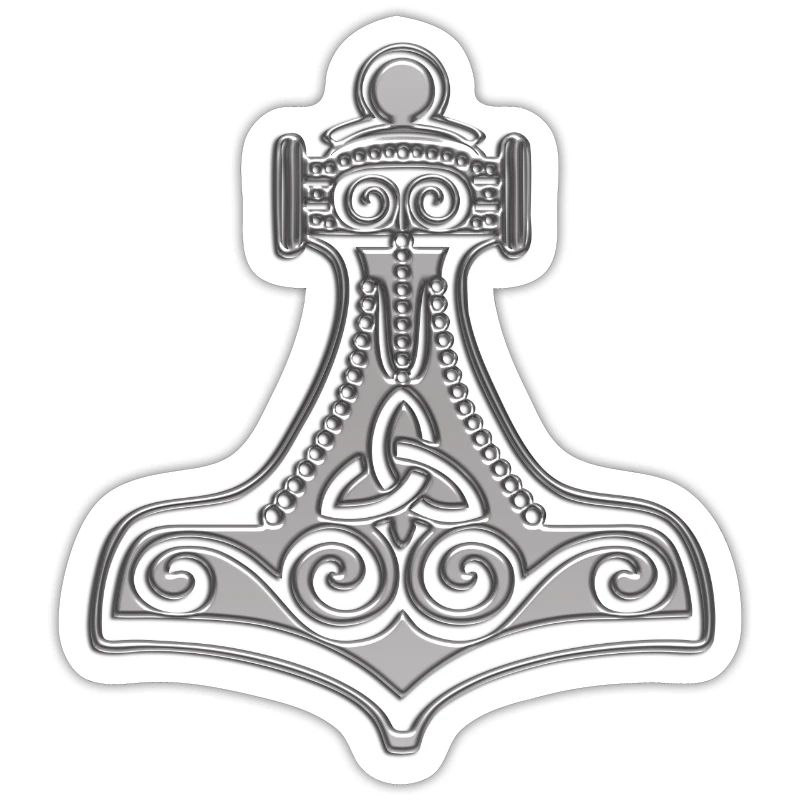 Mjollnir - Marteau de Thor avec double spirale et