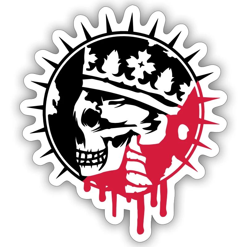 Skull with Crown Graffiti Patch