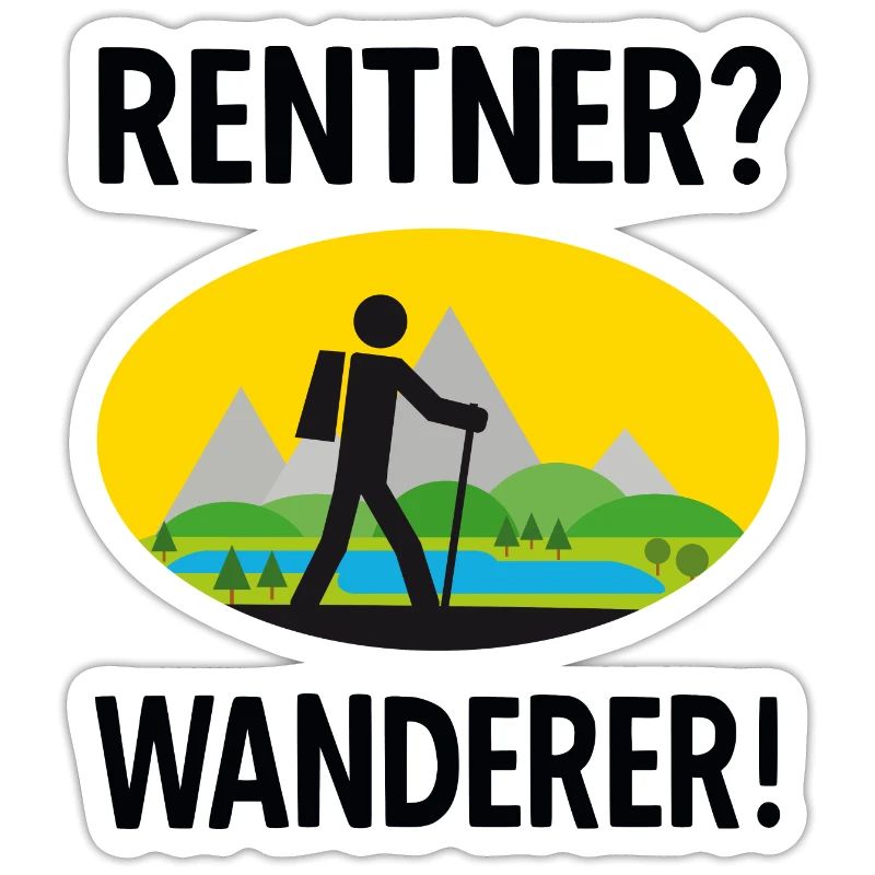 Rentner Wanderer Geschenk Opa