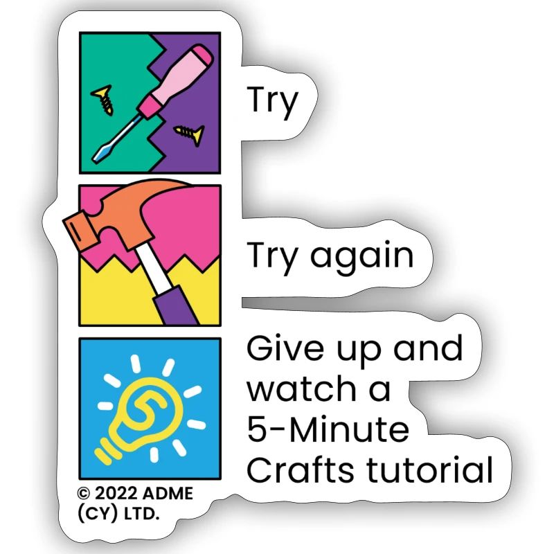 5-Minute Crafts Tutorial Funny Design