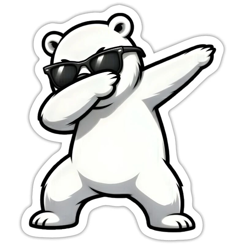 Dabbing Eisbär