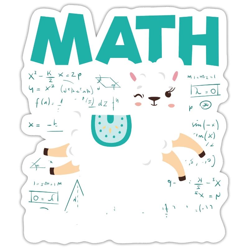 Math llama | Idée cadeau école de professeur de mathématiques