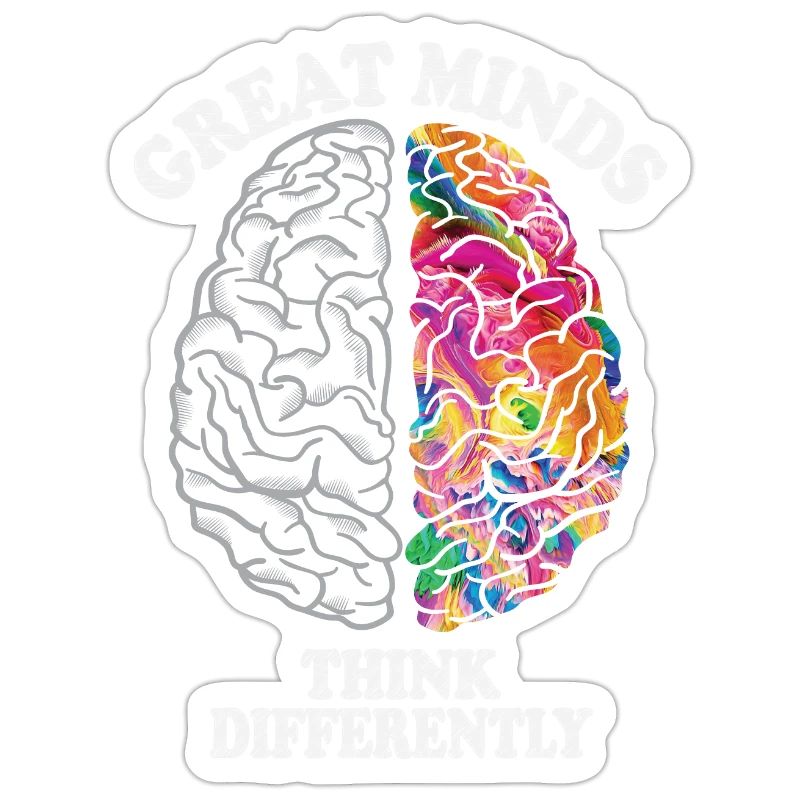 Great Minds Think Differently Creative Brain