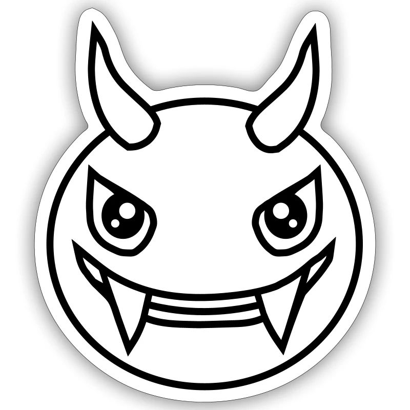 Monster Design Devil Face