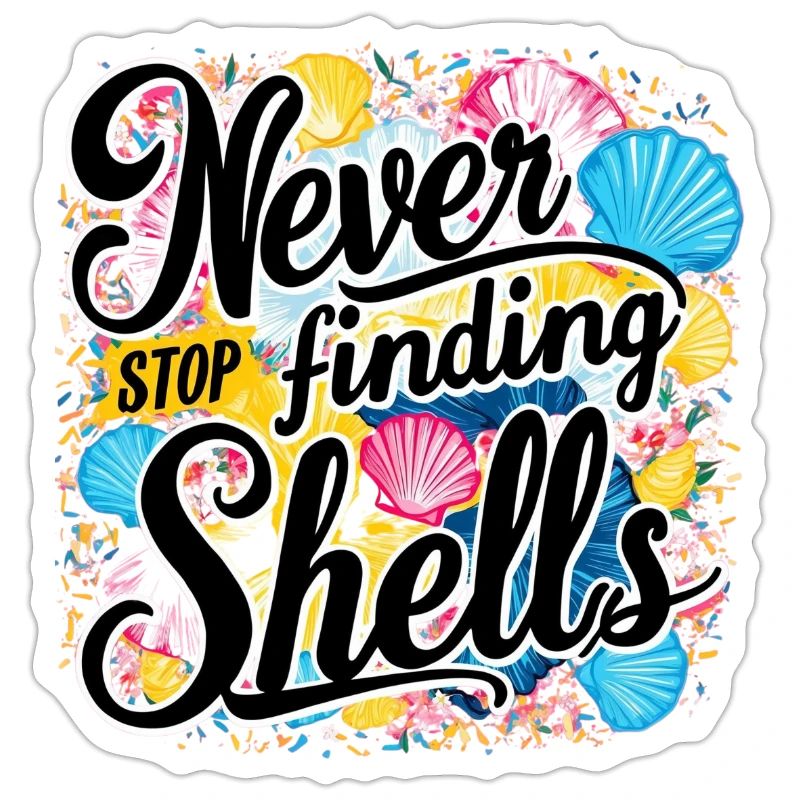 Never Stop Finding Shells Design